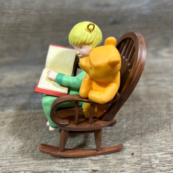 A Story For Pooh 2001 Hallmark Keepsake Christmas Ornament Christopher Robin #3 - Picture 4 of 9